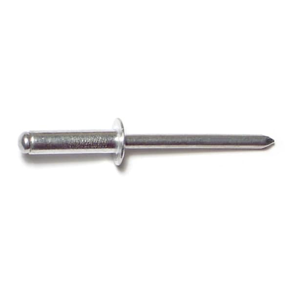 Midwest Fastener Blind Rivet, Dome Head, 3/16 in Dia., 1/2 in L, Aluminum Body, 100 PK 51078 - main